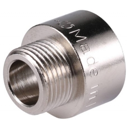 Переходник 1/2"вр х 3/8"нр Stout никелированный латунный