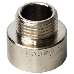 Переходник 3/4"вр х 1/2"нр Stout никелированный латунный