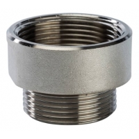 Переходник 1 1/2"вр х 1 1/4"нр Stout никелированный латунный