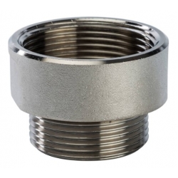 Переходник 1 1/2"вр х 1 1/4"нр Stout никелированный латунный