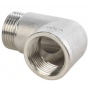 Угольник 3/4"вр х 3/4"нр Stout никелированный латунный