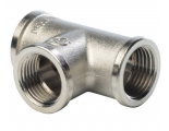 Тройник 1/2"вр Stout никелированный латунный