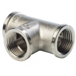 Тройник 1/2"вр Stout никелированный латунный