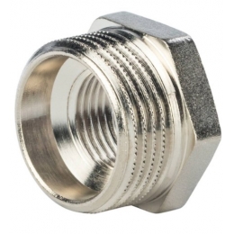 Футорка латунная Stout 2"нр х 3/4"вр никелированная