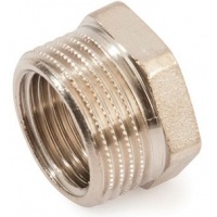 Футорка латунная Stout 3/4"нр х 1/4"вр никелированная