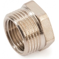 Футорка латунная Stout 3/4"нр х 1/4"вр никелированная