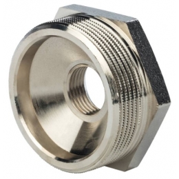 Футорка 1 1/2"нр х 1/2"вр Stout никелированная латунная