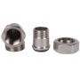 Разъемное соединение 1/2"ВН угловое Stout никелированное уплотнение o-ring