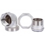 Разъемное соединение 1 1/2"ВН угловое Stout никелированное уплотнение o-ring
