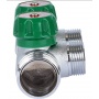 Коллектор распределительный 1" х 3/4"EK с 2 отводами Stout SMB-6850 регулировочно-отсечные клапаны