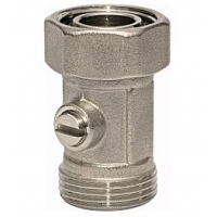 Узел нижнего подключения радиатора прямой 3/4" Stout одинарный