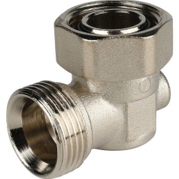 Узел нижнего подключения радиатора угловой 3/4" Stout одинарный