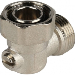 Узел нижнего подключения радиатора угловой 3/4" Stout одинарный