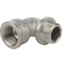 Угольник 1/2"вр х 1/2"нр Stout никелированный с упором латунный