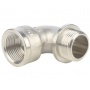 Угольник 3/4"вр х 3/4"нр Stout никелированный с упором латунный