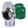 Коллектор распределительный 3/4" х 3/4"EK с 2 отводами Stout SMB-6850 запорные клапаны