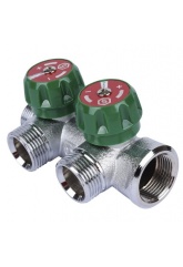 Коллектор распределительный 3/4" х 3/4"EK с 2 отводами Stout SMB-6850 запорные клапаны