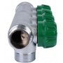 Коллектор распределительный 3/4" х 3/4"EK с 4 отводами Stout SMB-6850 регулировочно-отсечные клапаны