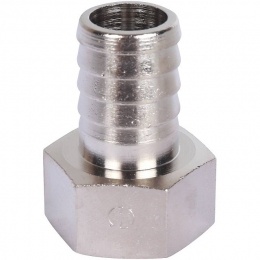 SFT-0066-003420 STOUT Штуцер ВР никелированный 3/4"x20