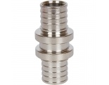 SFA-0003-002002 STOUT Муфта соединительная равнопроходная 20х2,0 никелированная для труб из сшитого полиэтилена аксиальный