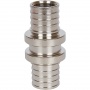 SFA-0003-002002 STOUT Муфта соединительная равнопроходная 20х2,0 никелированная для труб из сшитого полиэтилена аксиальный