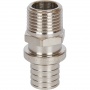 SFA-0001-200212 STOUT Переходник с наружной резьбой 20х2.0x1/2" никелированный для труб из сшитого полиэтилена аксиальный