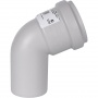 Отвод канализационный бесшумный STOUT D 58 х 67°