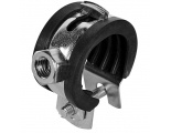 Хомут для труб одновинтовой STOUT с гайкой М8, 3/4"