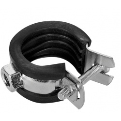 Хомут для труб одновинтовой STOUT с гайкой М8, 3/4"