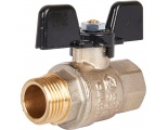 Кран шаровой полнопроходной STOUT ВР/НР, ручка бабочка 1/2