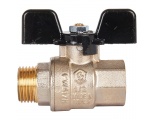 Кран шаровой полнопроходной STOUT ВР/НР, ручка бабочка 1/2