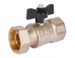 Кран шаровой STOUT 1x1 с накидной гайкой, ВР/накидная гайка, ручка бабочка