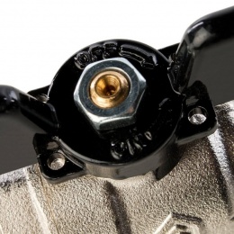 Кран шаровой полнопроходной STOUT угловой, ВР/НР, ручка бабочка 3/4, американка