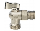 STOUT 1/2 на 3/4 Кран шаровой угловой для стиральных машин