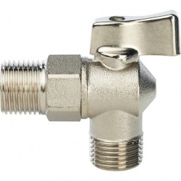 STOUT 1/2" Кран шаровой угловой для стиральных машин