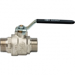 Кран шаровой STOUT полнопроходной, НР/НР, ручка рычаг 3/4