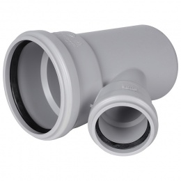 Тройник канализационный бесшумный STOUT D 110 x 58 / 45°