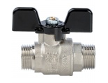 Кран шаровой STOUT полнопроходной, НР/НР, ручка бабочка 1/2