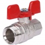 Кран шаровой полнопроходной STOUT с американкой , ВР/НР, ручка бабочка 1/2 (EPDM)
