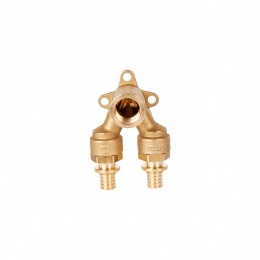 Проточный настенный угольник 16x1/2" SFA-0039-001612 STOUT для труб из сшитого полиэтилена