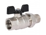 Кран шаровой полнопроходной STOUT ВР/НР, ручка бабочка 3/4, американка