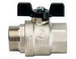 Кран шаровой STOUT полнопроходной, ВР/НР, ручка бабочка 1 1/4