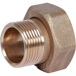 Штуцер с накидной гайкой под плоскую прокладку STOUT G 1M-G1 1/4RN