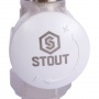 Клапан термостатический прямой STOUT (подключение евроконус)