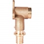 Проточный настенный угольник 20x1/2" SFA-0040-002012 STOUT бронзовый для труб из сшитого полиэтилена