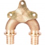 Проточный настенный угольник 20x1/2" SFA-0040-002012 STOUT бронзовый для труб из сшитого полиэтилена