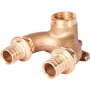 Проточный настенный угольник 20x1/2" SFA-0040-002012 STOUT бронзовый для труб из сшитого полиэтилена