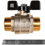 SVB-0006-200025 STOUT Кран шаровой полнопроходной, НР/НР, ручка бабочка 1"