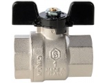 Кран шаровой STOUT полнопроходной, ВР/ВР, ручка бабочка 1