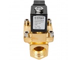 STOUT Клапан соленоидный (электромагнитный), непрямого (пилотного) действия, НЗ, 24В, G1, EPDM